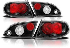 For 1998-2002 Toyota Corolla JDM Tail Light Brake Rear Lamp Black Set Left+Right picture