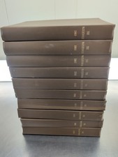 THE WATCHTOWER Bound, Lot Of 9 Books, 1960 to 1969 Jehovah's Witness picture