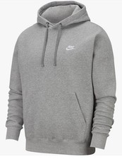 Nike Sportswear Club Fleece Men’s Club Grey Pullover Hoodie BV2654-063 Size XL picture