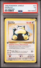 1ST EDITION PSA 5 1999 Pokemon Jungle Snorlax 27/64 Non-Holo Rare WOTC Vintage picture