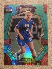 Lindsey Horan Heaps 2022-23 Panini Select FIFA  #193 Green Prizm 3/5 Mezzanine picture
