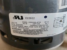 EMERSON K55HXHKL-8719 BlowerMotor 1/2 HP 1075 RPM 4SPD 1PH 115V D340988P02 3B=18 picture