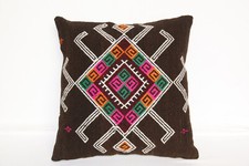Handwoven Turkish Tribal Throw – Vintage Wool Cotton Boho Home Décor picture