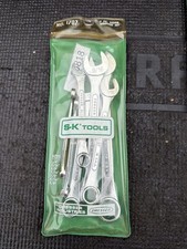 Rare S-K Tools 7pc Combination Wrench Set 1707 Vinyl Pouch Sae SK S&k Vintag Nos picture