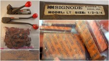 Signode Model LT  1/2-3/4 inch Steel Strapping Tool + C3423 Tensioner + Seals picture