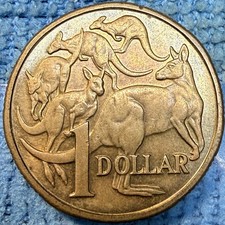 Rare-Elizabeth ii 1984 Australia 1 dollar picture