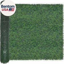 (33Sqft) Artificial Light Green Grass Wall Decor, Hedge Leaf Boxwood Roll Panels picture
