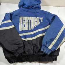 Vintage 90s Kentucky Wildcats Puffer Jacket XL Double Sided Jerzees Spell Out picture