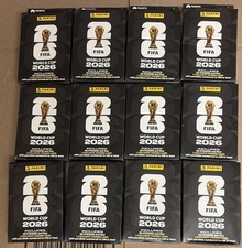 2026 Panini FIFA World Cup Soccer Sticker Cards 12 Hanger Boxes FACTORY SEALED picture