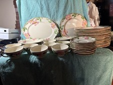 Vintage Franciscan Earthenware Desert Rose Dinner Set,see Description For Detail picture