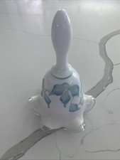 1999 Fenton Glass Handpainted and signed Morning Mist on Silvercrest 6 1/2