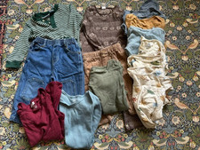 Carter’s, H&M & Vintage 18-24M  Boys 13 Pc Lot – 11 Bodysuits + 2 Pants picture
