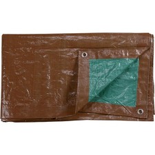 Roughneck 3.2-Oz. Heavy-Duty Woodpile Tarp, Brown/Green, 8ft. x 32ft. picture