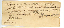 Signed Handwritten Antique Document receipt 1823 James Mulligan picture