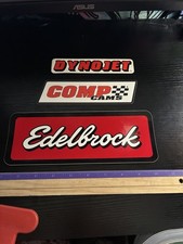Edelbrock Vintage 1960s-70s RAM Log Manifolds Racing Decal Sticker picture