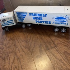 Vintage - NYLINT Truck and Trailer - Friendly Home Parties - Pressed Steel - GMC picture