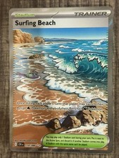 Surfing Beach 114/086 Ultra Rare Chaos Rising Pokemon Holo NM picture