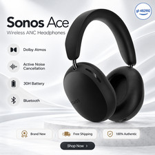Big Sale Sonos Ace Noise Cancelling Bluetooth Over-Ear Headphones - Black 🎶🎵🎶 picture