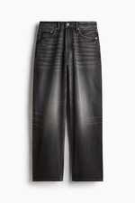 H&M Men's Black Fairfax Baggy Jeans Size 36x30 picture