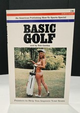 VINTAGE 1972 Basic Golf Novelty Book Bob Gordon American Publishing UNCREASED NM picture