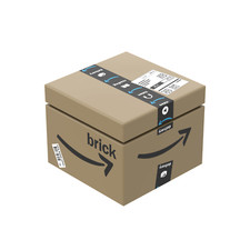 NEW - Amazing Shipping Box -  Custom Printed 2 x 2 Brick - Mail Shopping City picture