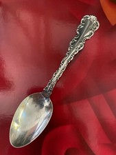 ANTIQUE PAT 1891 STERLING SILVER H. J. HOWE TEA SPOON  5 3/4