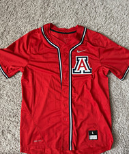 Nike Arizona Wildcats Baseball Jersey Red Men’s Large Dri-FIT NCAA picture
