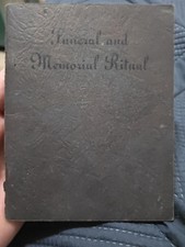 Antique 1924 Royal Neighbors of America Funeral Memorial Ritual Book Burial picture
