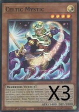 3X Yugioh Celtic Mystic CORI-EN003 Super Rare 1st Edition NM picture