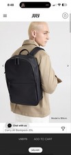 July Carry All 20L Midnight Black Travel Laptop Compartment Backpack picture