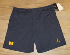 Air Jordan Michigan Wolverines On-Field Football Blue Shorts size Men's 2XL picture