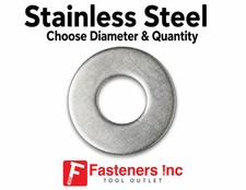 Flat Washers Stainless Steel 18-8, Full Assortment of Sizes Available in Listing picture
