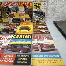 Lot of 12 Vintage Car Craft,Custom ILL. (1958-1961) Magazines & 1966 Popular M. picture