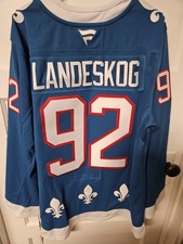 Gabriel Landeskog Colorado Avalanche Quebec Nordiques 30th Anniversary Jersey picture