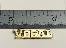 Vtg Metal Varsity Jacket Letter Pins Letterman Choir Jazz Drama YOU CHOOSE picture