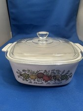 Vintage Corning Ware Spice of Life A-1 1/2-B 1.5 Qt Casserole Dish w Lid picture