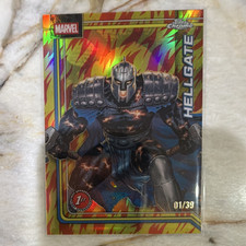 Topps Chrome Marvel 2018 Hellgate #124 Serial Numbered 01/39 (Print Run 39) picture