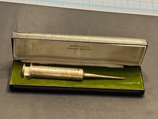 F-110 VTG GORHAM STERLING SILVER MARTINI SPIKE VERNOUTH SYRINGE/DISPENSER IN BOX picture