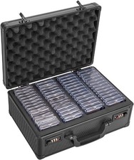 164 PSA Graded Card Storage Box 4 Slots Sports Card Holder Case Coded Lock picture