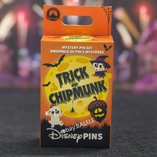 Disney Chip 'n' Dale Trick or Chipmunk Halloween Mystery Pin Box 2 Pins HKDL picture