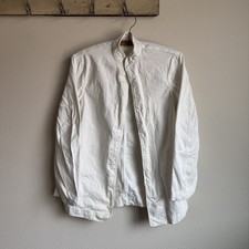 1940s US Naval Brooklyn NY White Cotton Jacket/Shirt  picture