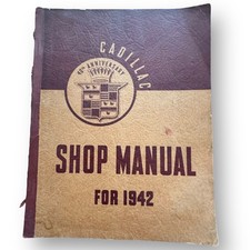 Original GM 40th Anniversary 1942 Cadillac Shop Manual General Motors Series 62 picture