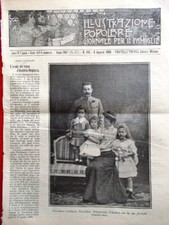 L'illustrazione Popolare 9 August 1908 Gran Sasso Colombo Francesco Ferdinand picture