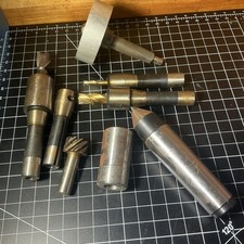 Machinist Tool Lot Large Chucks, Collets, Etc. 8 Pc. picture