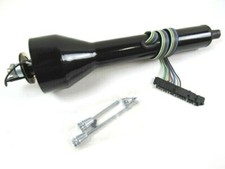 Chevy 16'' Universal Straight Steering Column NonTilt Floor Shift Black S81071BK picture