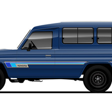 Travella Stripes made to fit Toyota Landcruiser 70 series.  All models picture