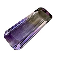 15.55 carats Ametrine Loose Gemstone in a Laser Cut Trapezoid Shape from Brazil picture