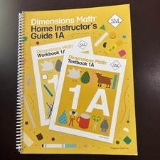 Dimensions Math Home Instructor’s Guide 1A Singapore Math Inc ( Spiral ) picture