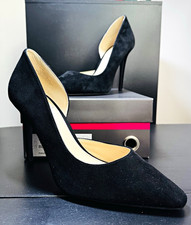 Vince Camuto Women’s Black Suede Pointed Toe Stiletto Pumps Slip-On 10 M picture