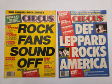 Lot of 2 Circus Magazines from 1983 (July & September) Def Leppard picture